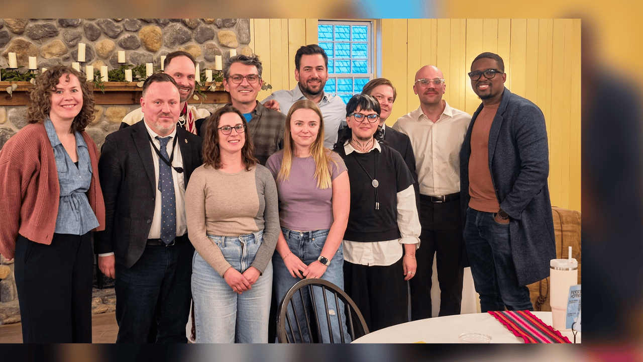 De gauche a droite, les membres du conseil d'administration du Festival du Voyageur : Renée Saurette, Martin Gautron, Yannick Fréchette (président sortant), Monique Van Osch, Gilles Noël, Sylvie Trudeau, Pascal Toupin-Selinger, Charlotte Gacougnolle, Bradley Légaré, Éric Gagnon et Beydi Traoré (conseiller sortant).