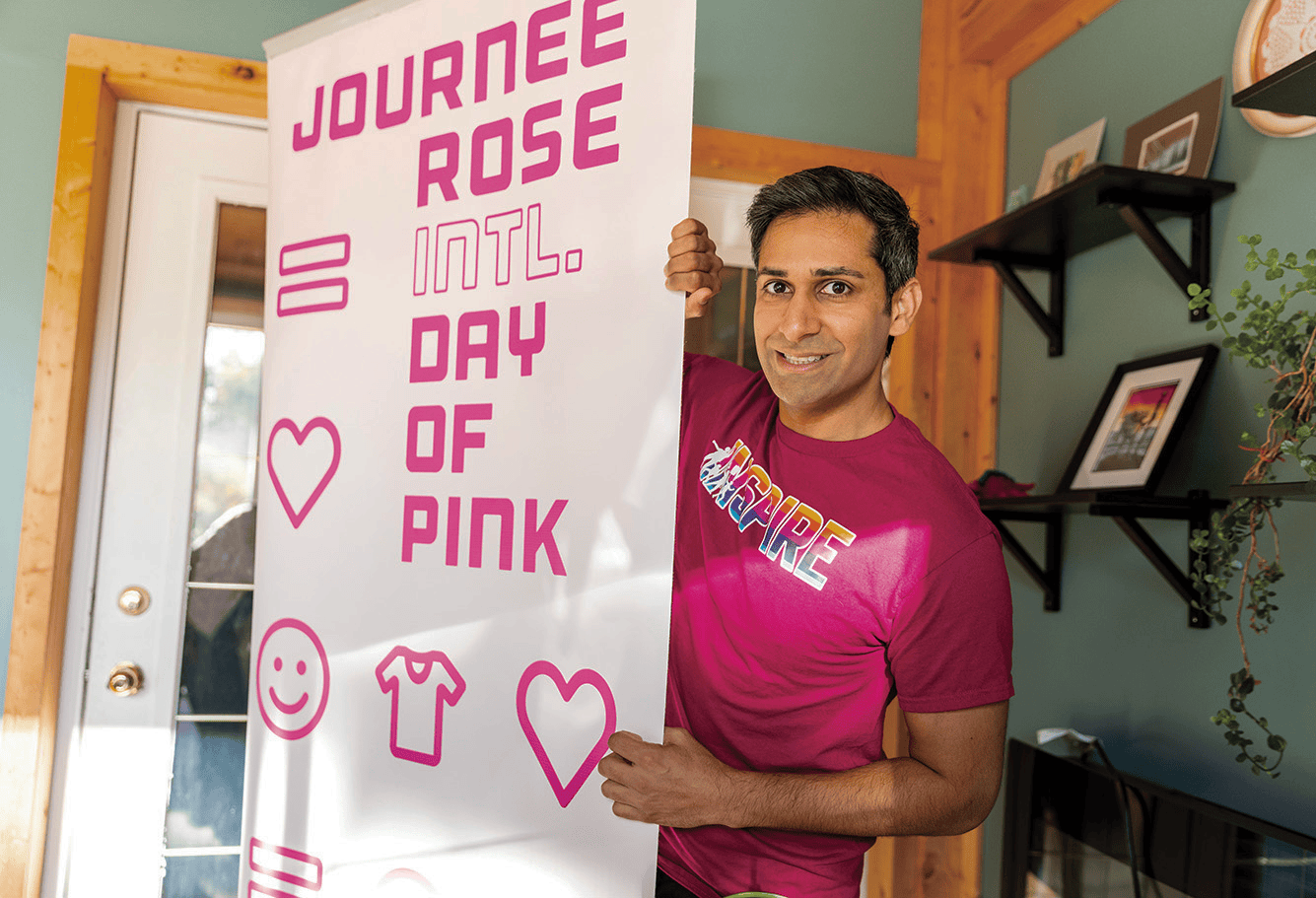 Jeremy Dias, directeur et producteur au sein de l’équipe de la Journée rose.