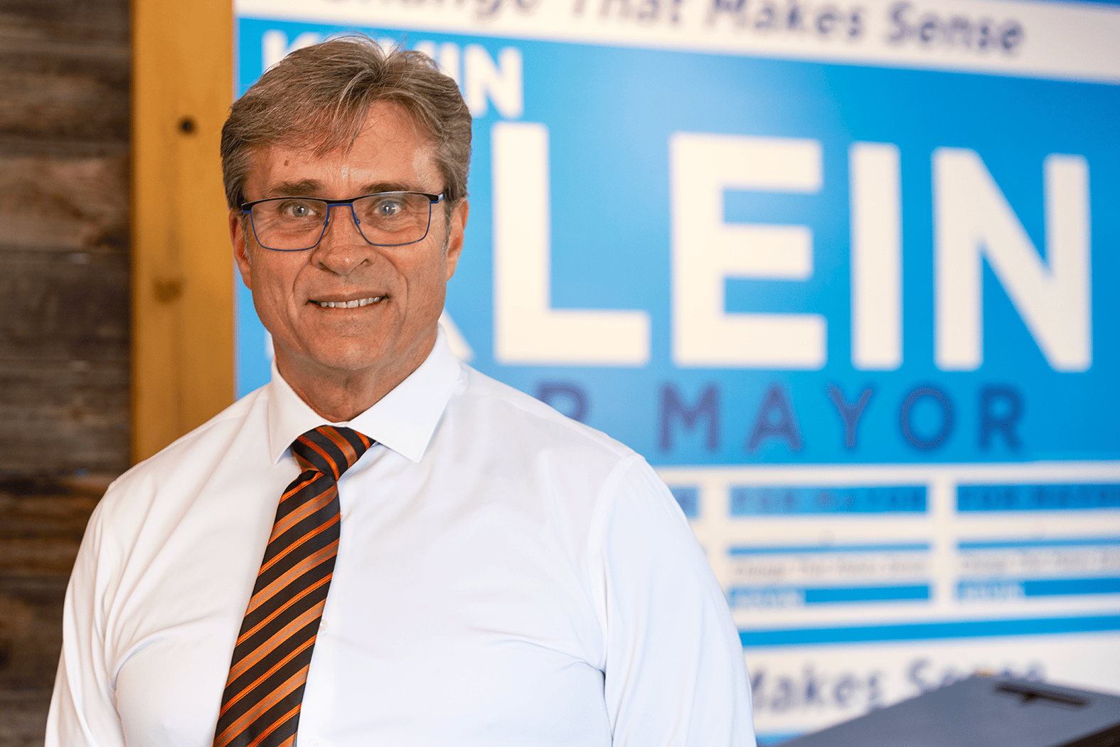 Familier des rouages de la politique, Kevin Klein se lance pour la deuxième fois dans la course à la mairie.