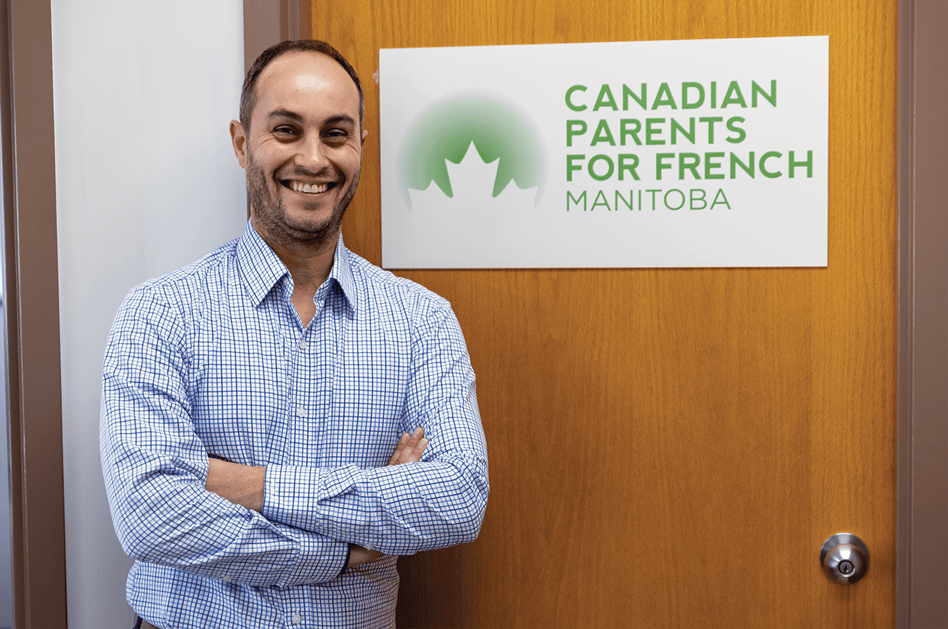 Joel Martine, directeur général de Canadian parents for French du Manitoba, veut faire des élus municipaux des alliés de la langue française.